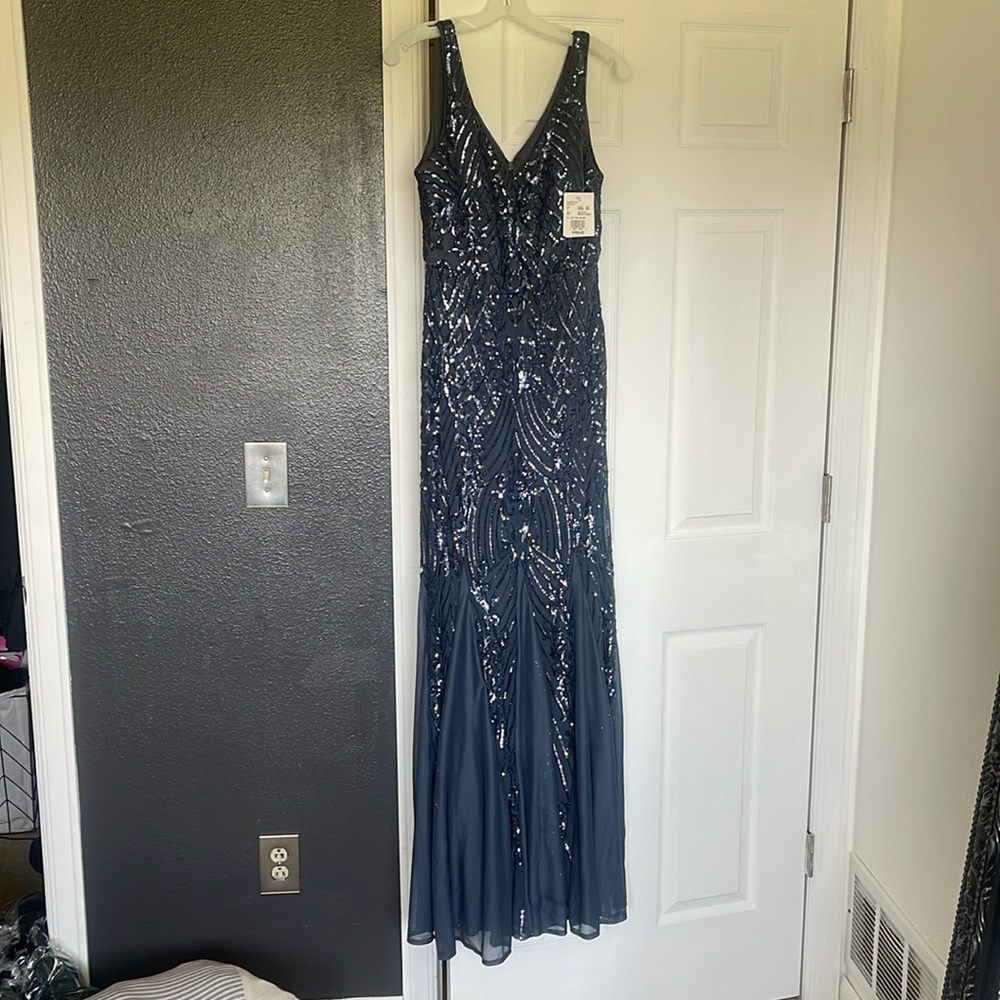 Brand New David’s Bridal Navy blue dress